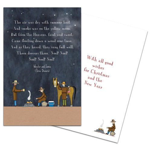 Greeting Card by Red Tractor Designs - Three Drovers