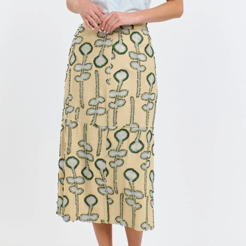 Eden Embroidered Skirt  by 365 days