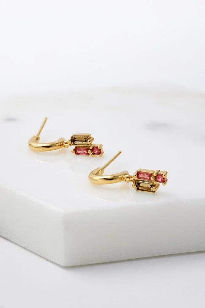 Eleanor stone earring by Zafino - rouge