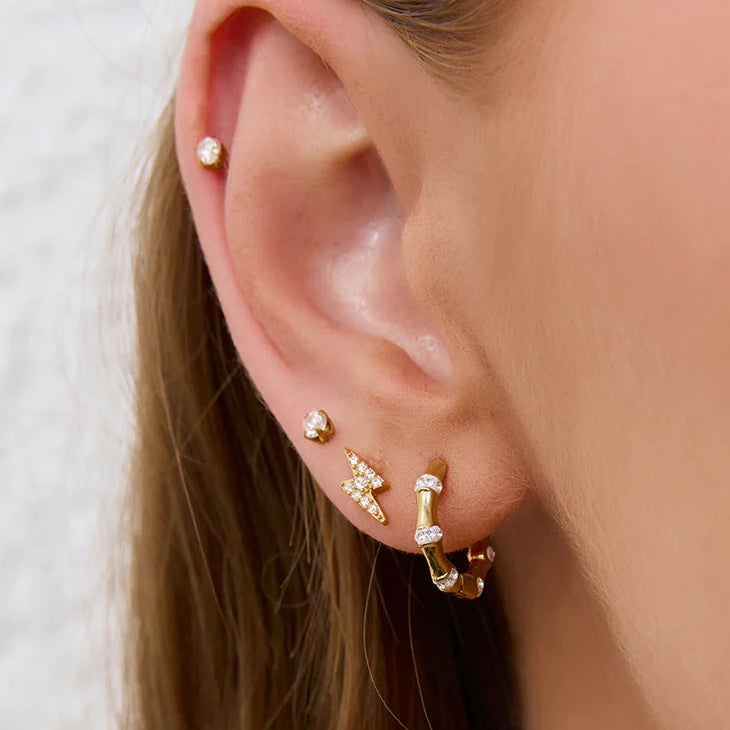 Electra Gold Earrings by Arms of Eve