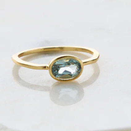 Elly blue topaz ring by Zafino