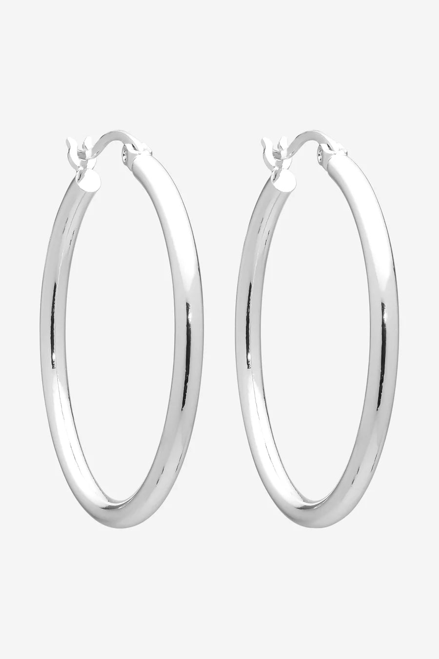 Earring - Erika - Silver Hoop by Liberte