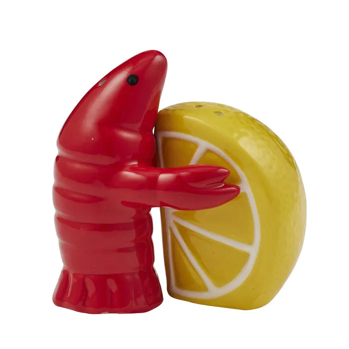 Prawn/Lemon 2pc Ceramic S&P by Coast to Coast