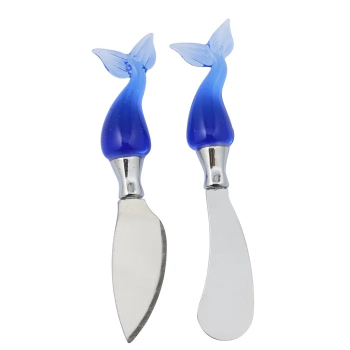 Tail S/2 Glass/Metal Cheese Knife by Coast to Coast