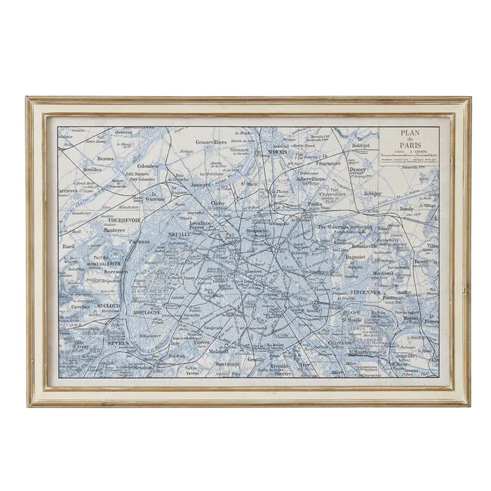 Parisienne Frame Glass Print by Coast to Coast