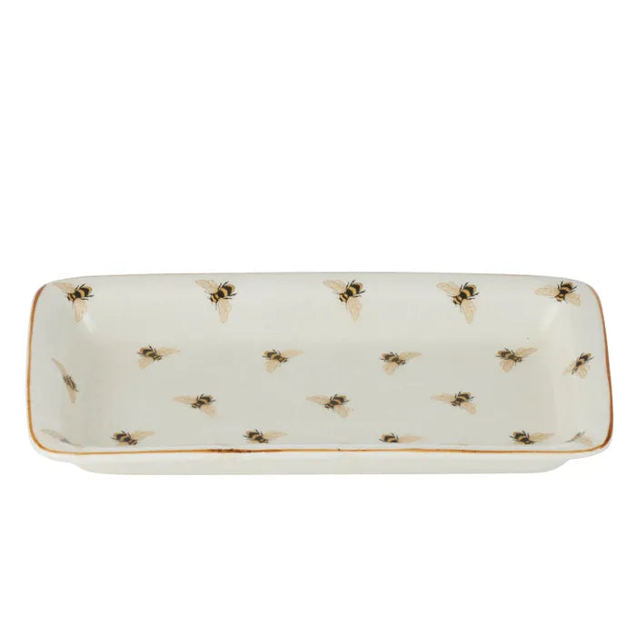 Apiary Ceramic Plate by Coast to Coast - Gold