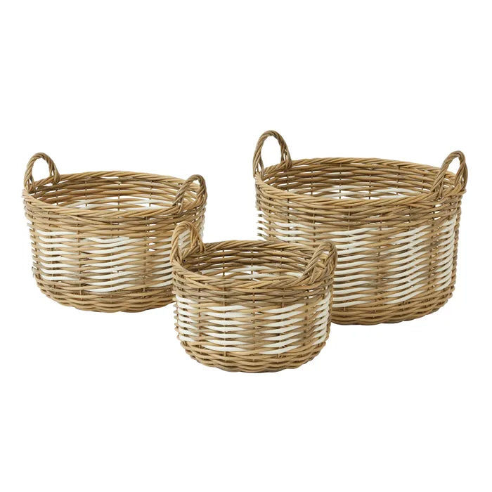 Jacka s/3 Rattan Basket by Coast to Coast