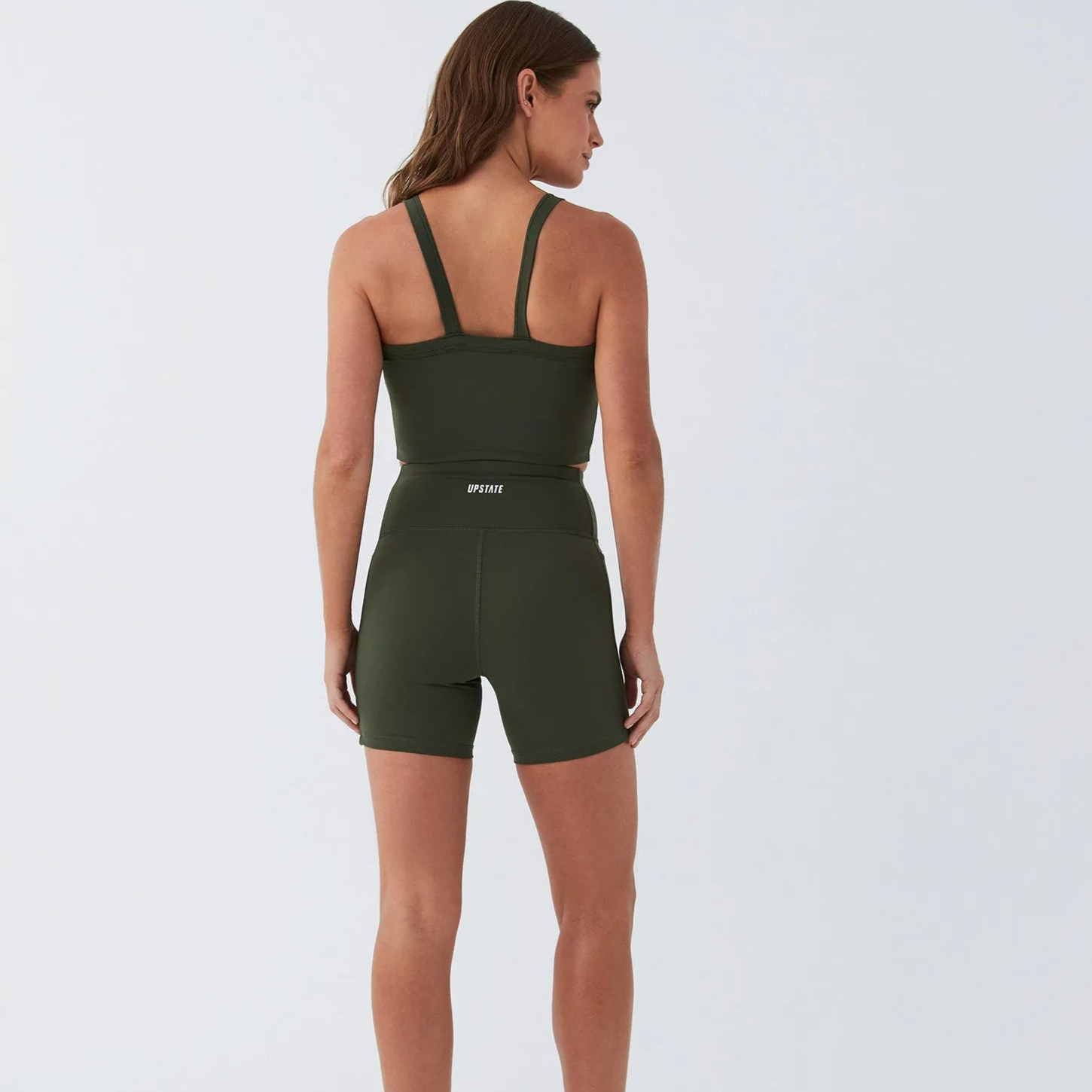 Flex Cropped tank by Upstate Sport  - Moss