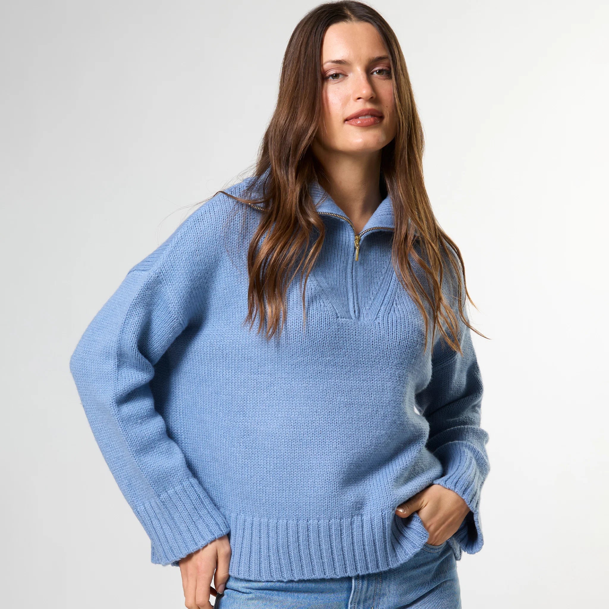 Cory zip knit by Stella + Gemma