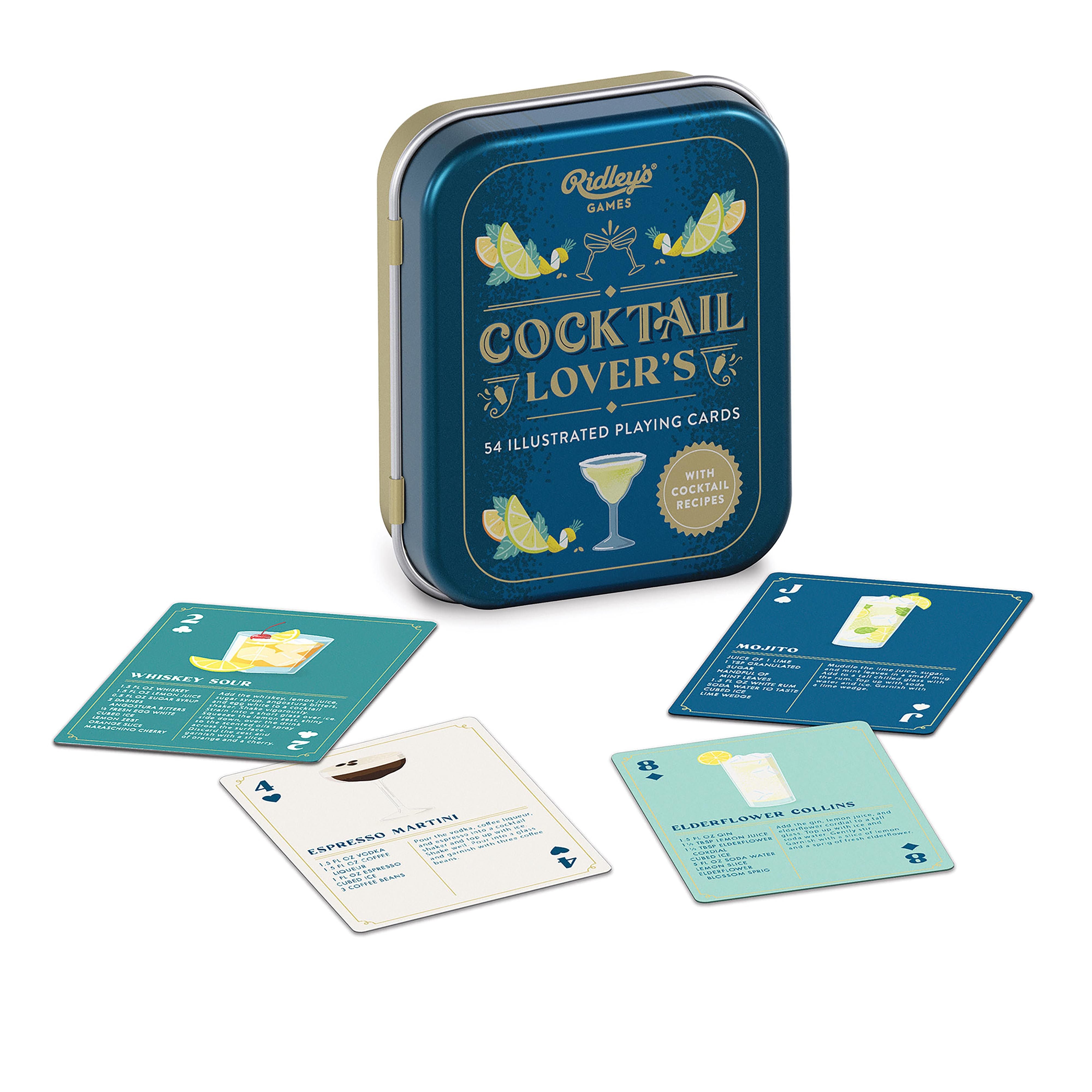 Cocktail Lovers Playing Cards by Ridley's