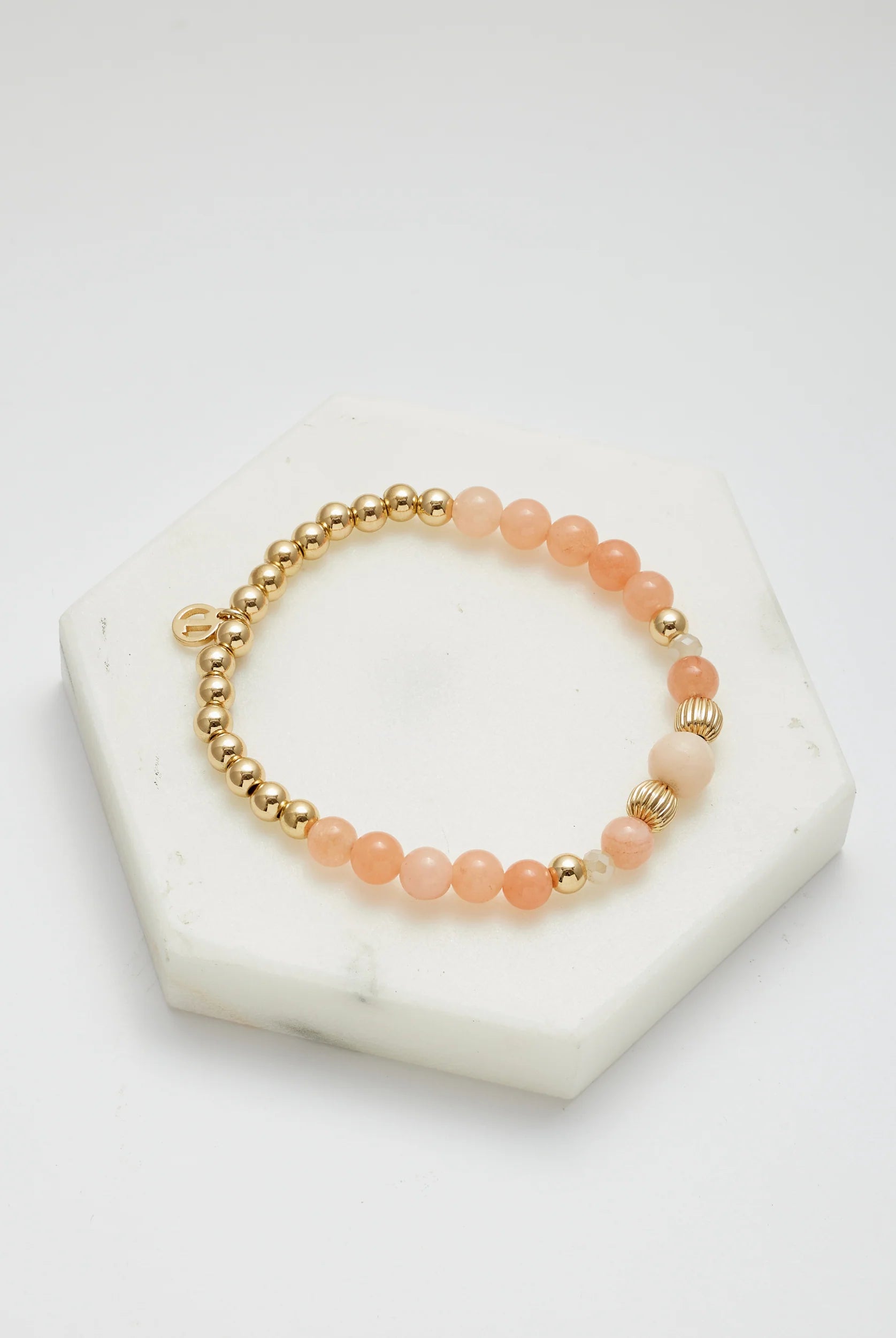 Hattie Bead Bracelet by Zafino- Blush