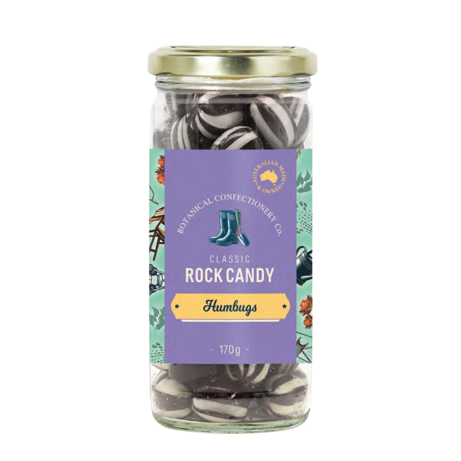 Botanical Confectionery Co. Jar Humbugs 170g by Gourmet & Lifestyle Brands
