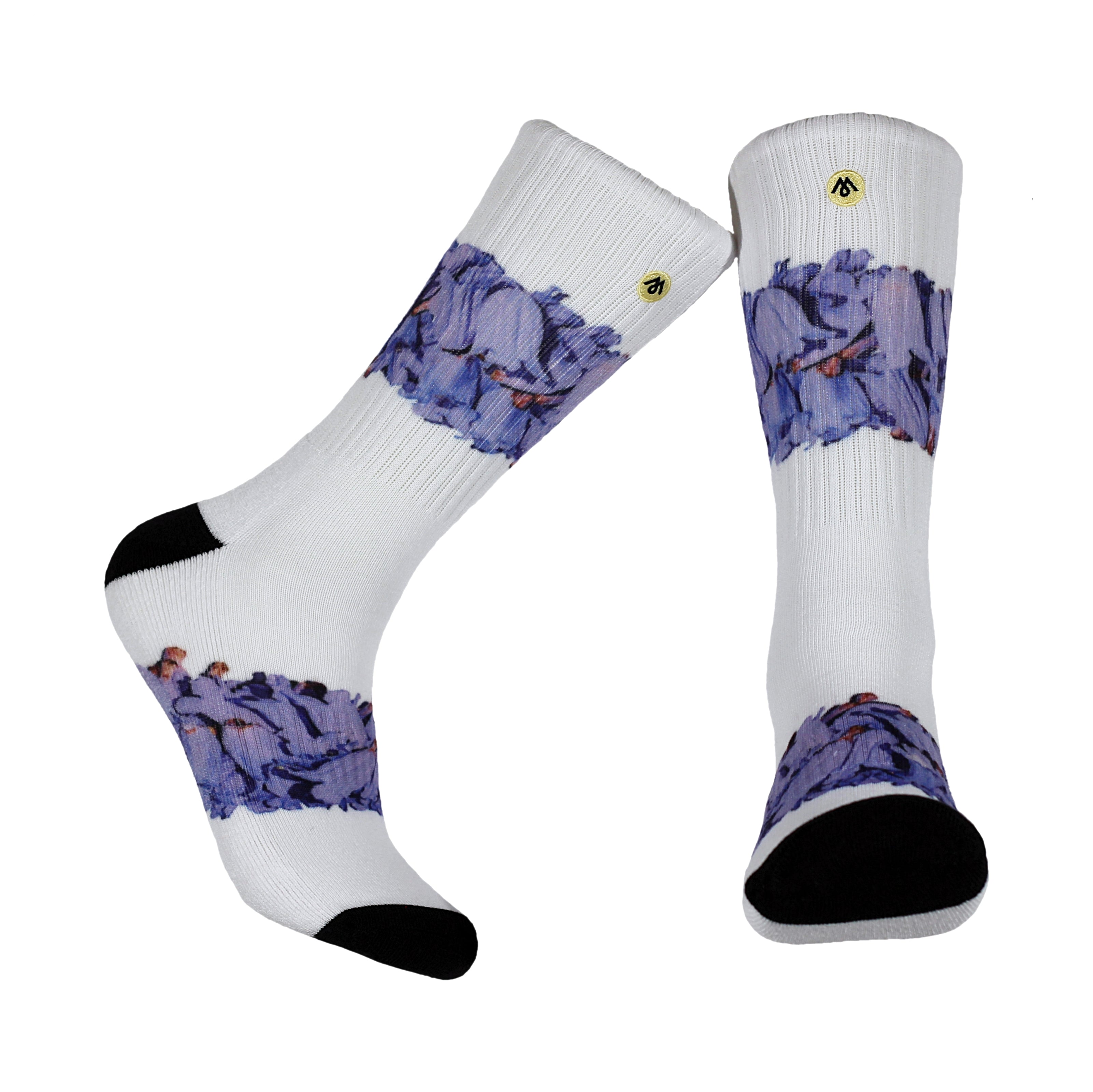 Jacaranda socks by Mennie
