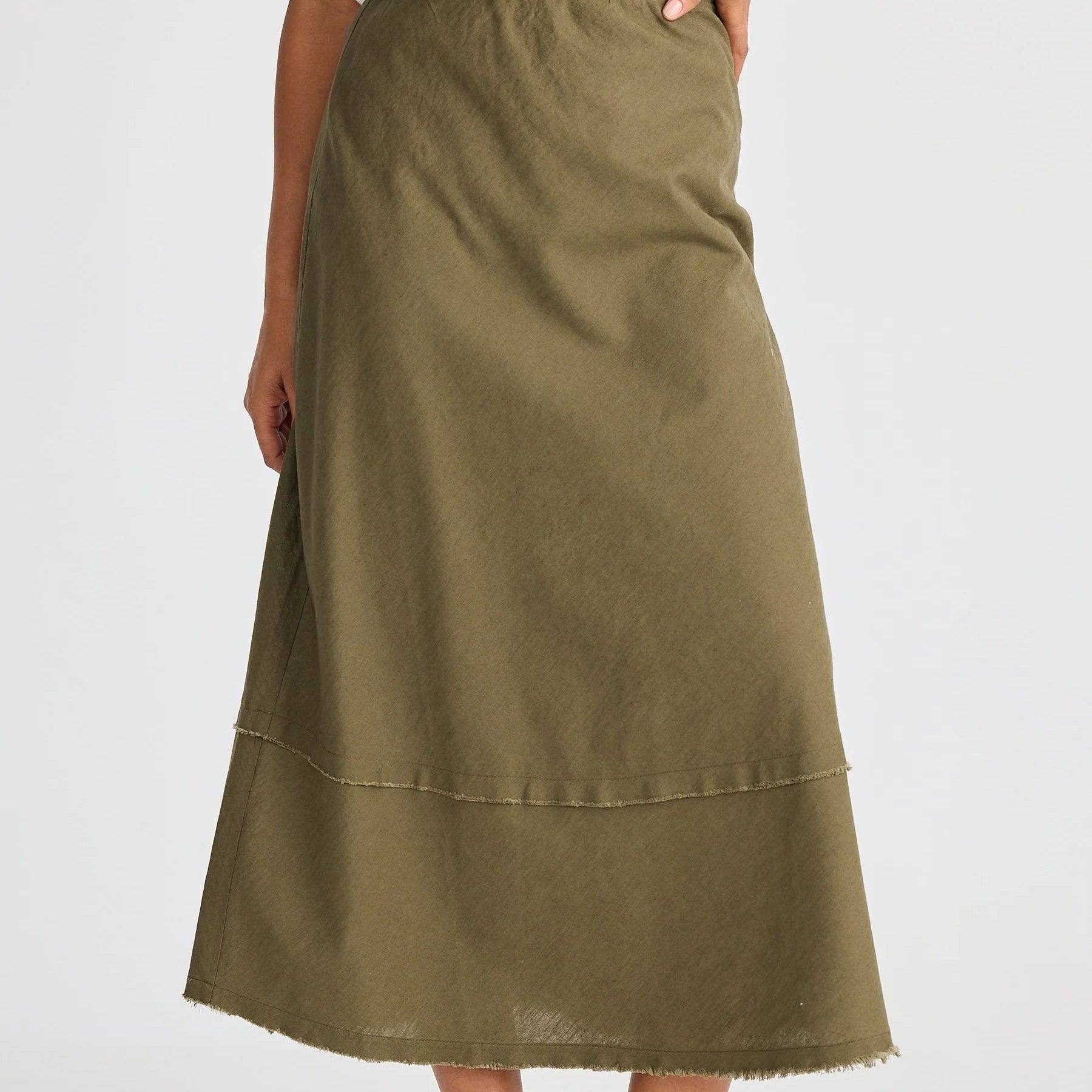 Pisa Skirt by The Shanty - Khaki