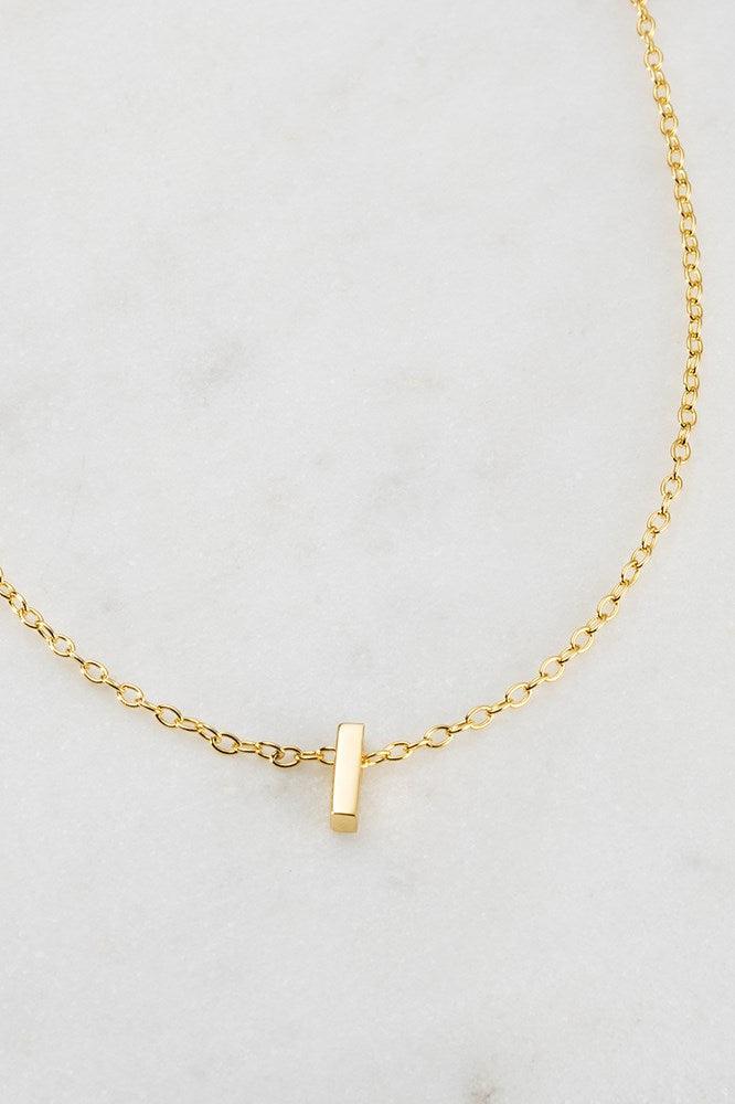 Letter Necklace I by Zafino- Gold