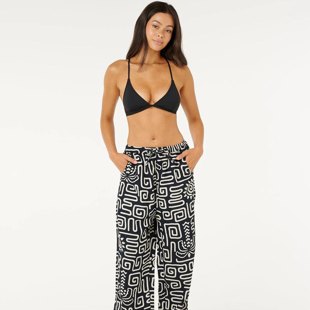 Sunset Luau wide leg pants by Rip Curl - Black/White