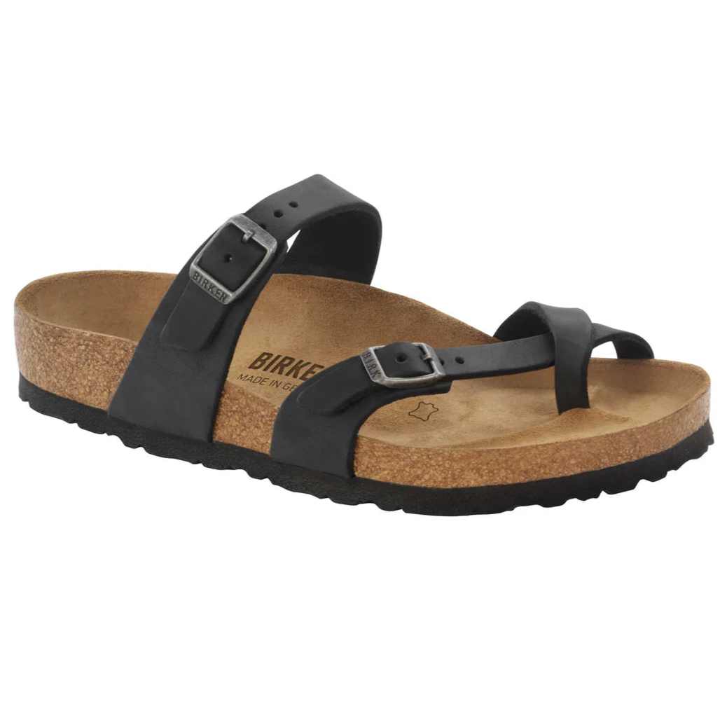 Mayari Black Oiled Leather by Birkenstock