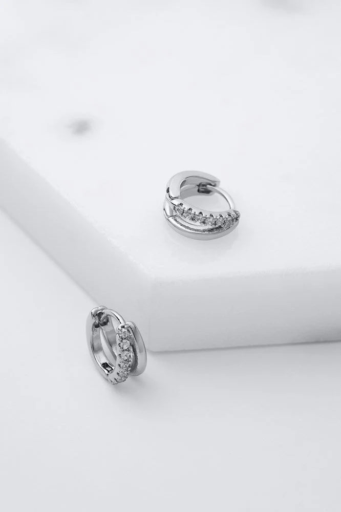 Molly Huggie earring by Zafino- Silver