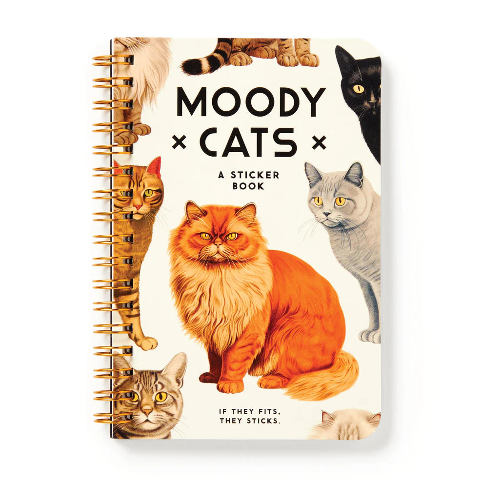 Moody cats sticker book by Isalbi