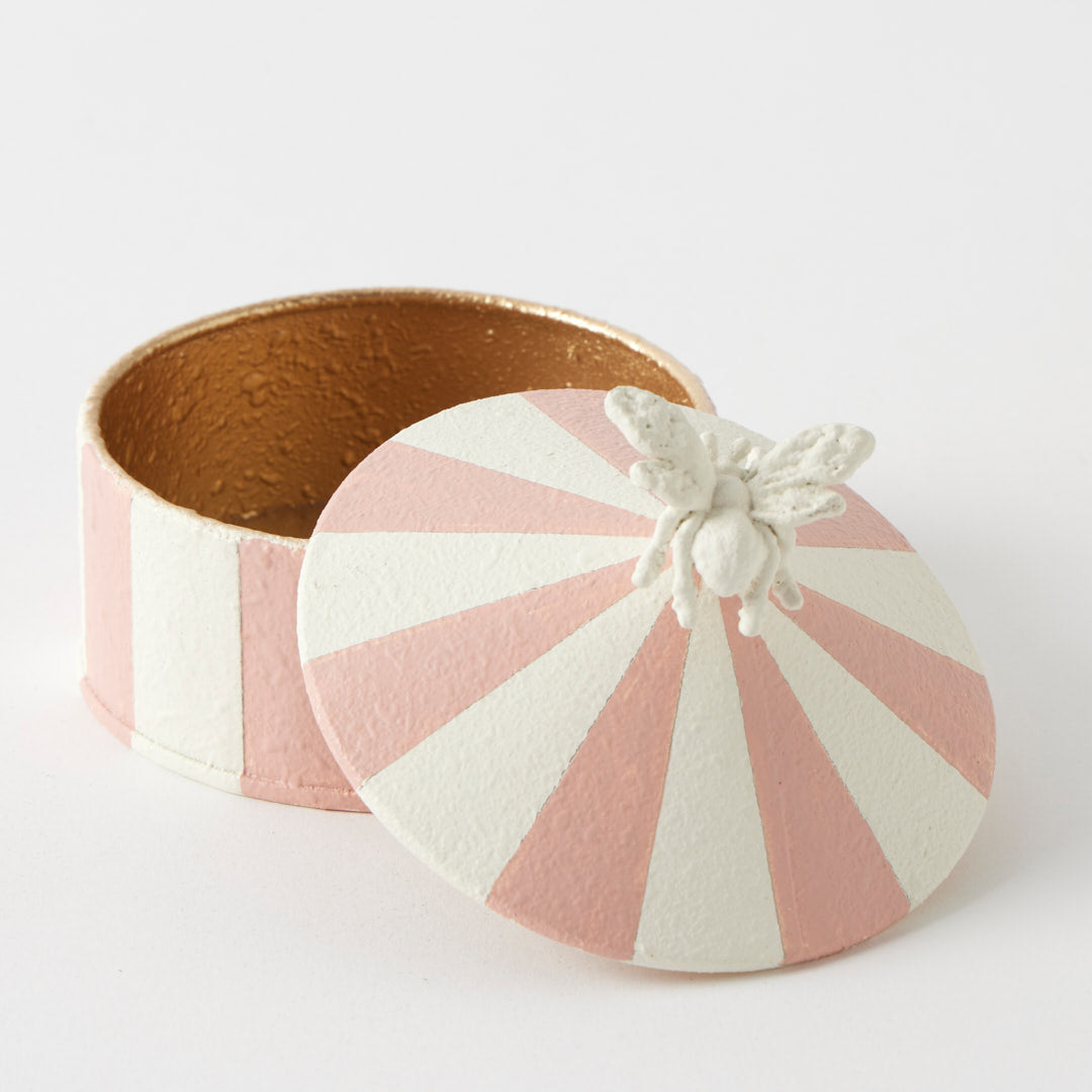 Nature’s Harmony Trinket Box – Pink/Cream by Pilbeam Liviing