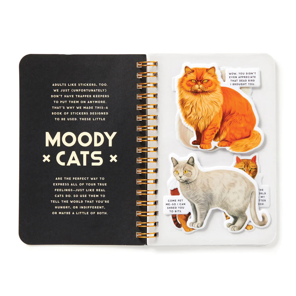 Moody cats sticker book by Isalbi