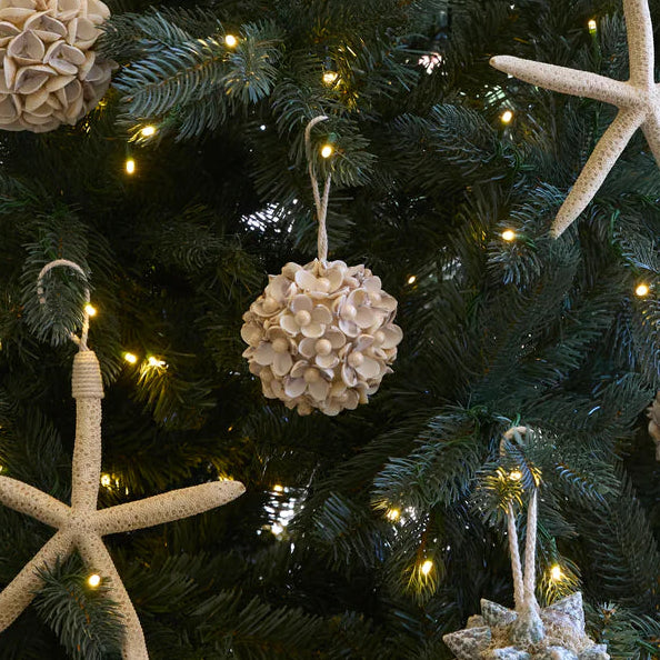 9 Cm Coastal Pearl Bauble by Holly and Ivy