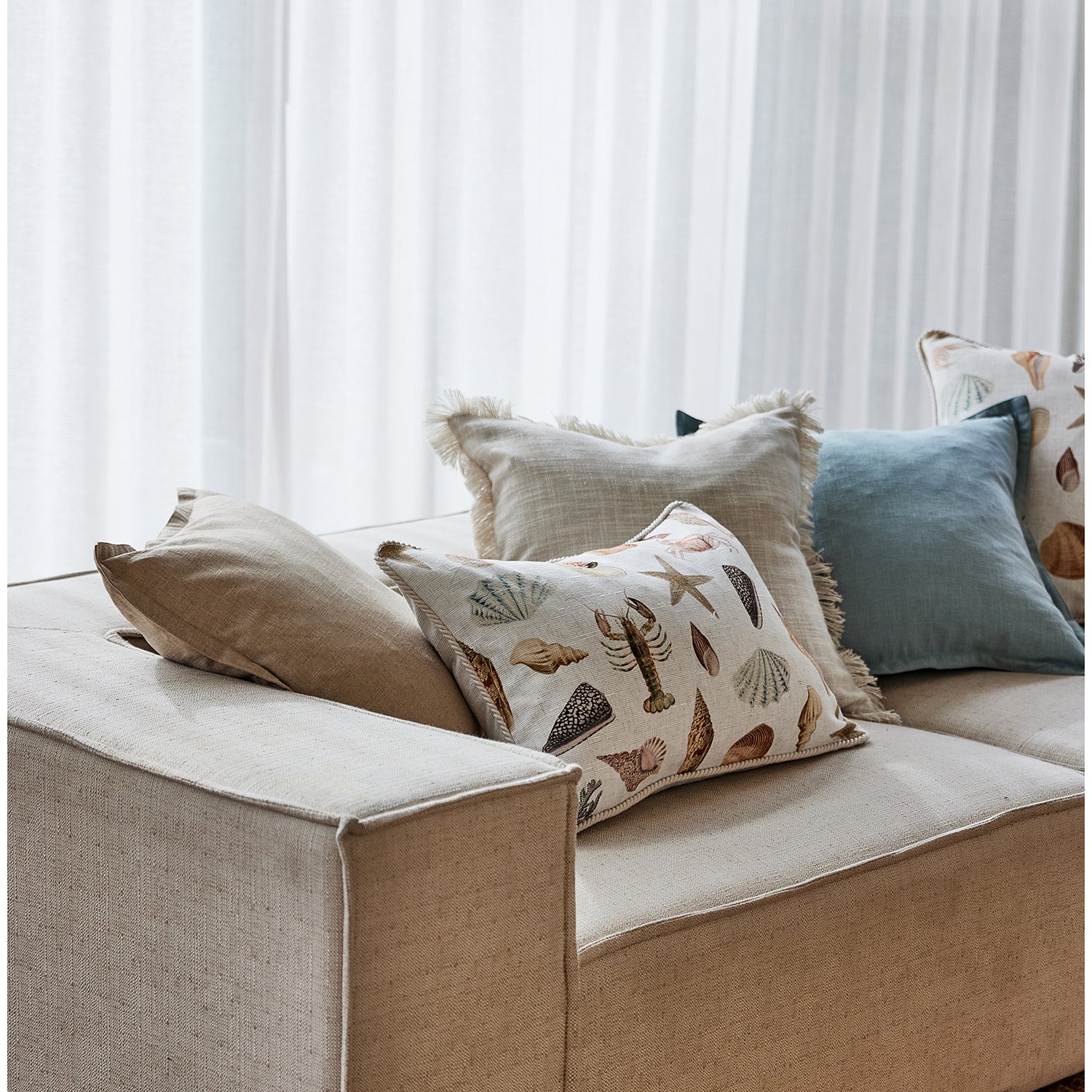 Perry cushion by Madras Link - Oatmeal