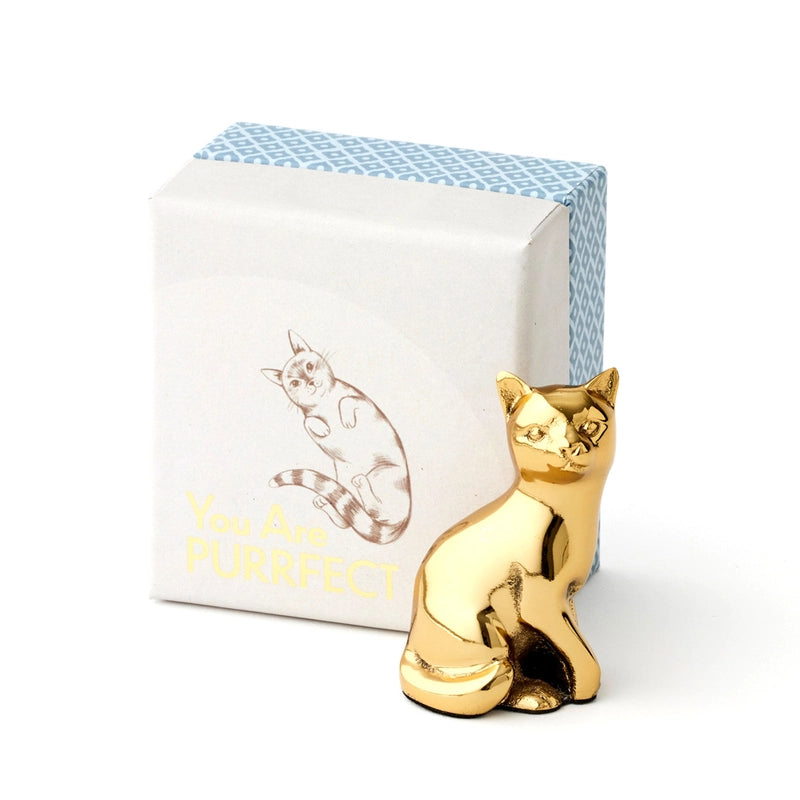 You're Purrfect Brass Cat - Brass
