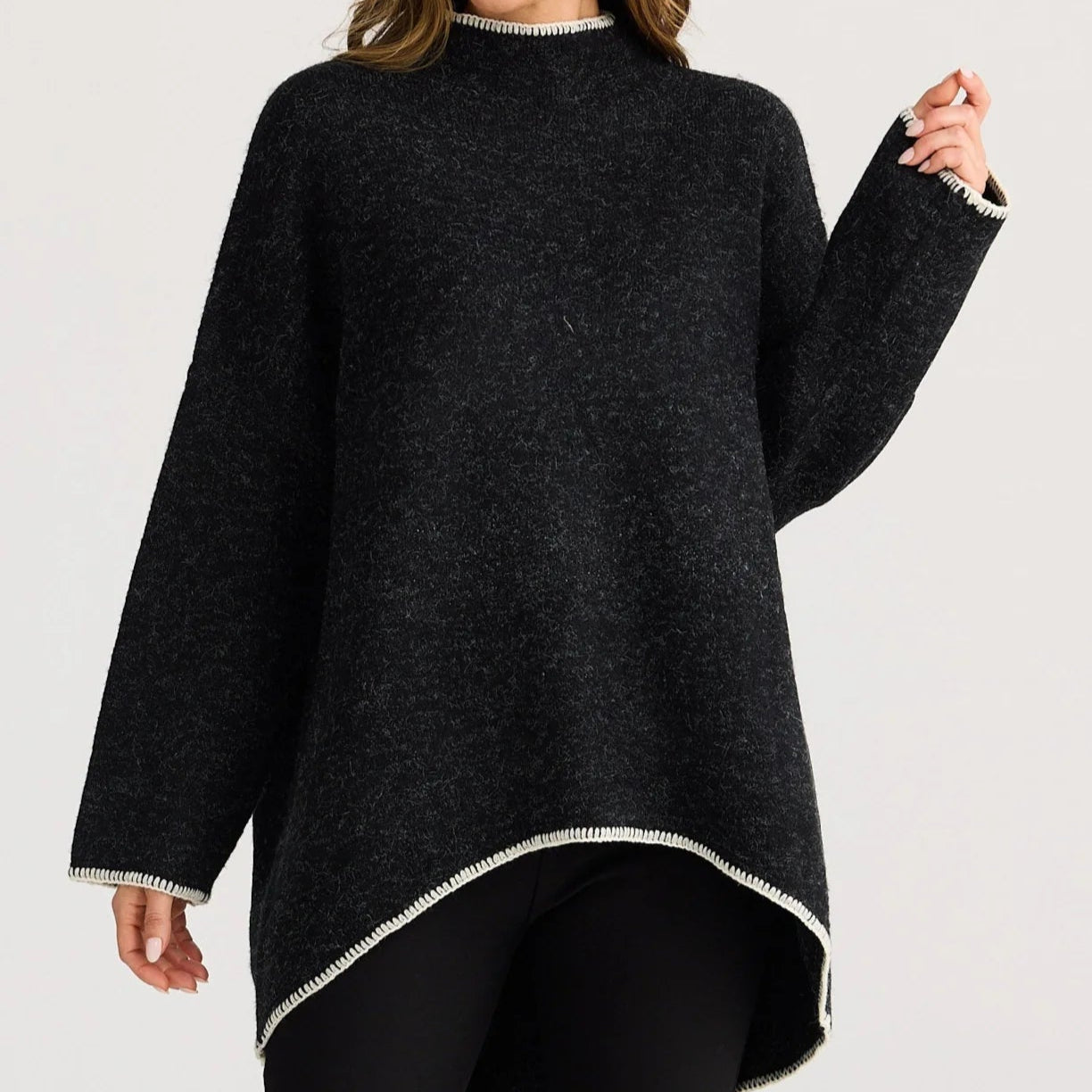 Pirie knit by Brave & True - Black Marle