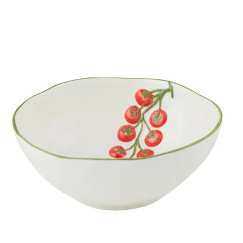 Pomodoro Ceramic Bowl 17.5x7cm Red/Grn by Coast to Coast