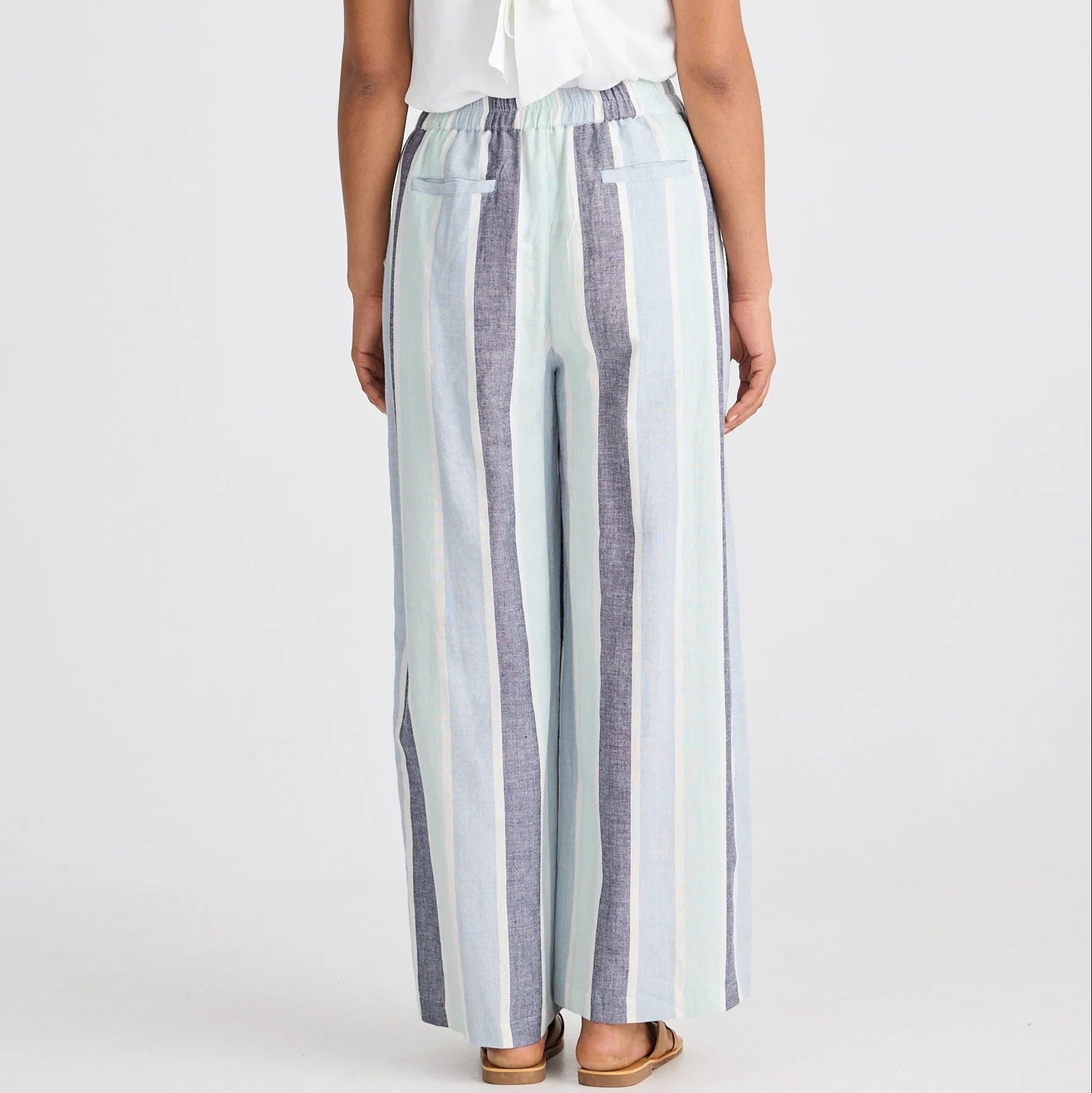 Positano Pant by The Shanty - Tulip Stripe