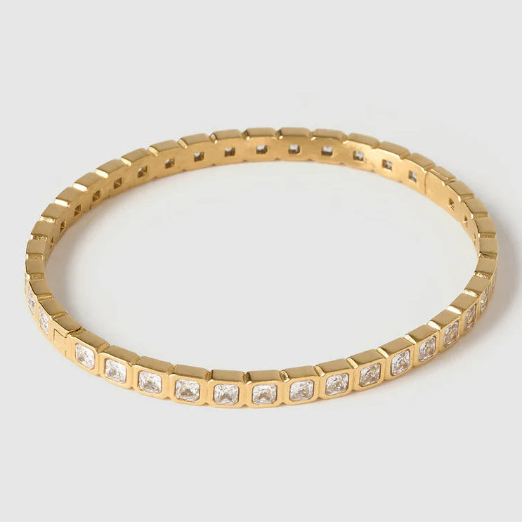 Quinn Gold Cuff - Stone by Arms of Eve