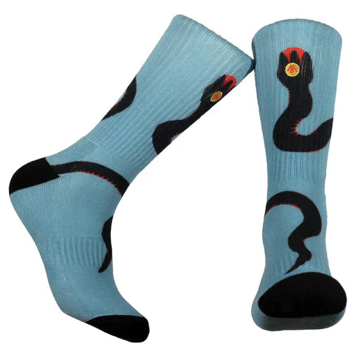Red Bellied Black Snake socks by Mennie