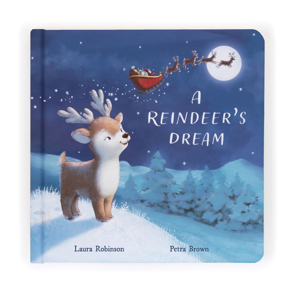 Mitzi Reindeer's Dream hardcover book by Jellycat