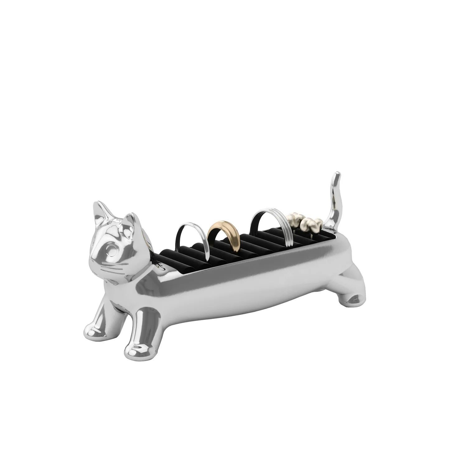 Umbra cat ring holder in chrome by Isalbi