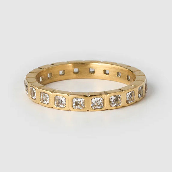 Quinn Gold Ring - Stone by Arms of Eve