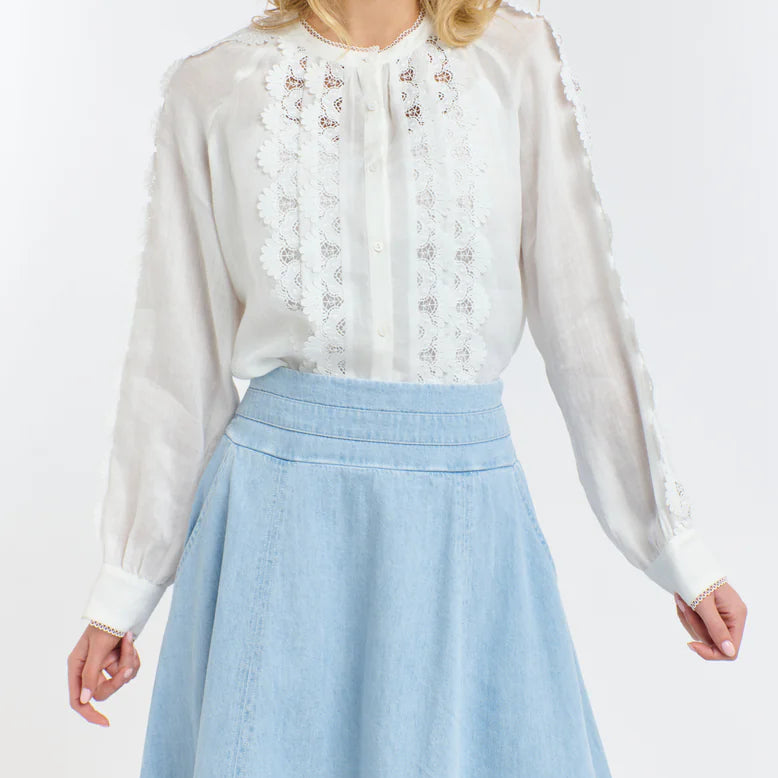 Romance shirt by 365 days - white