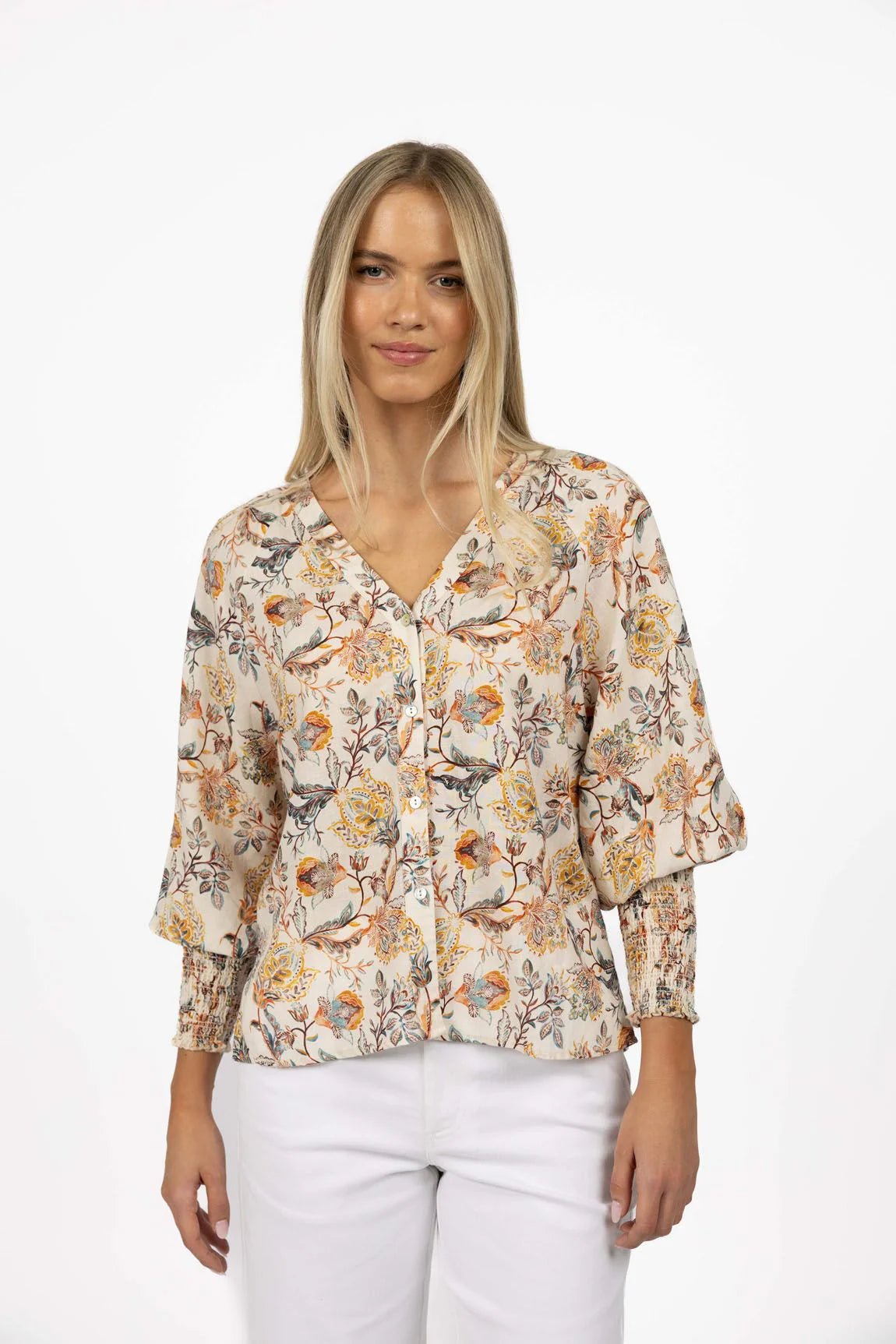 Frances Blouse by Humidity Lifestyle - Kaffir Print