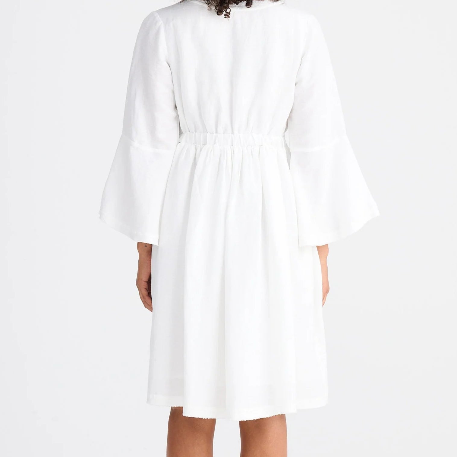 Sadie Dress by The Shanty - White Linen Blend