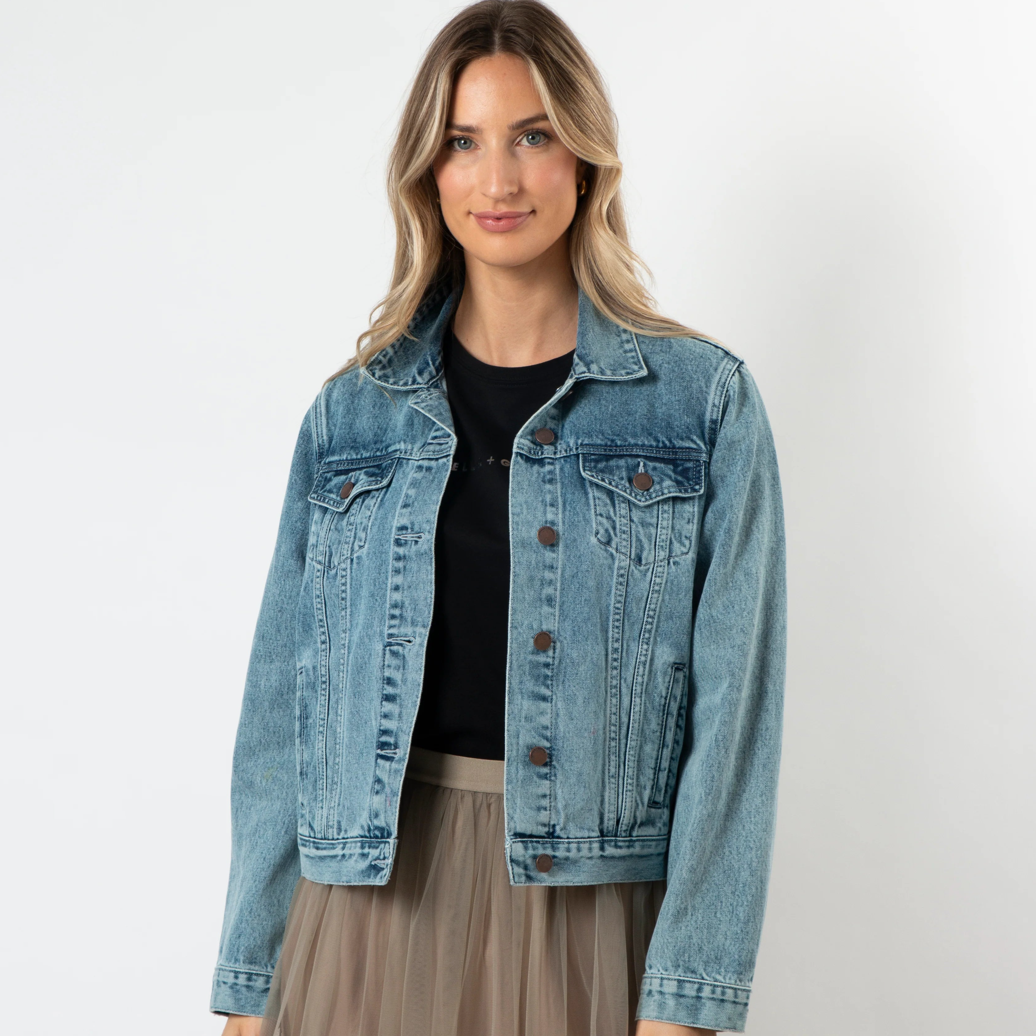 Coco Denim Jacket by Stella & Gemma - Denim