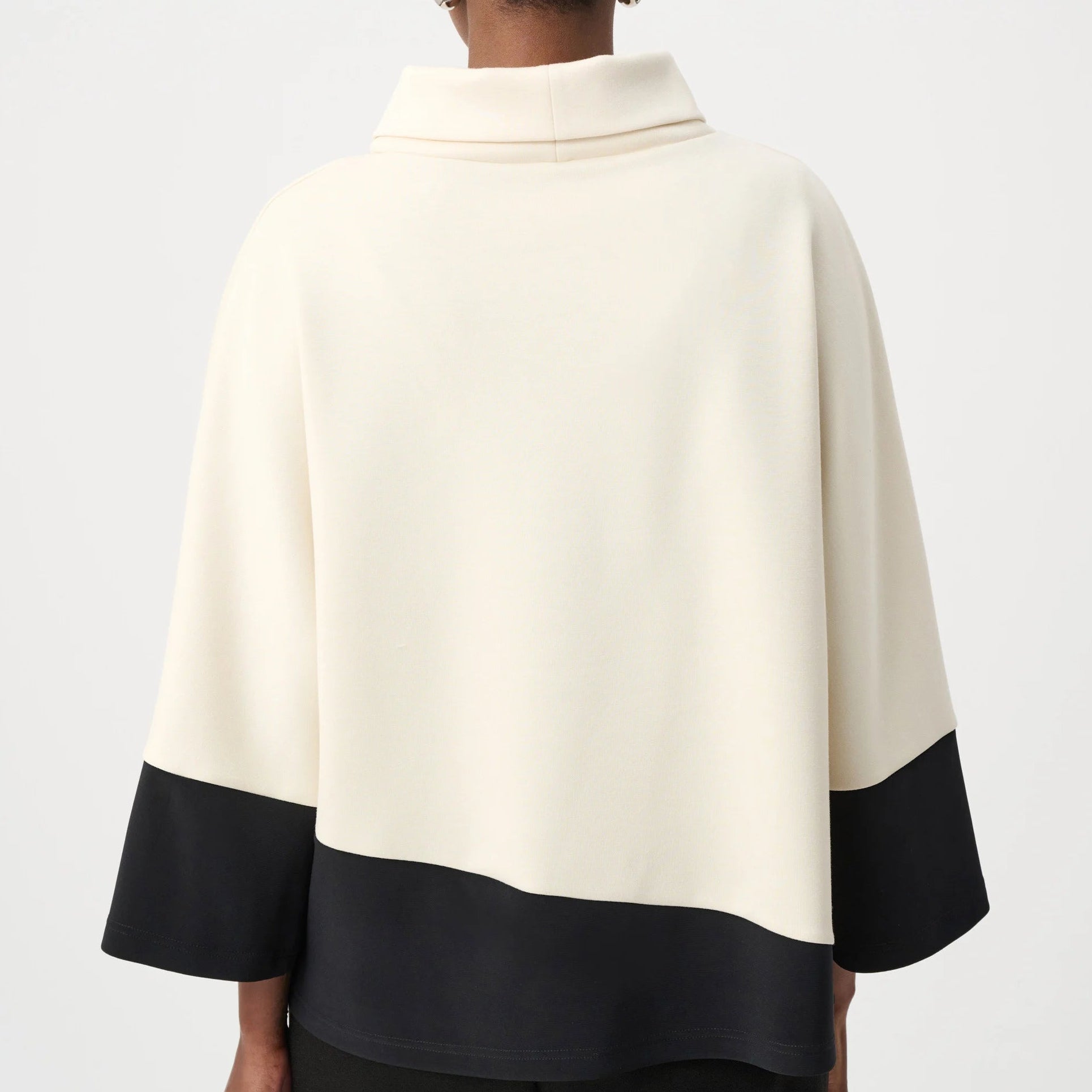 Scuba Jersey Color Block Trapeze Top by Joseph ribkoff