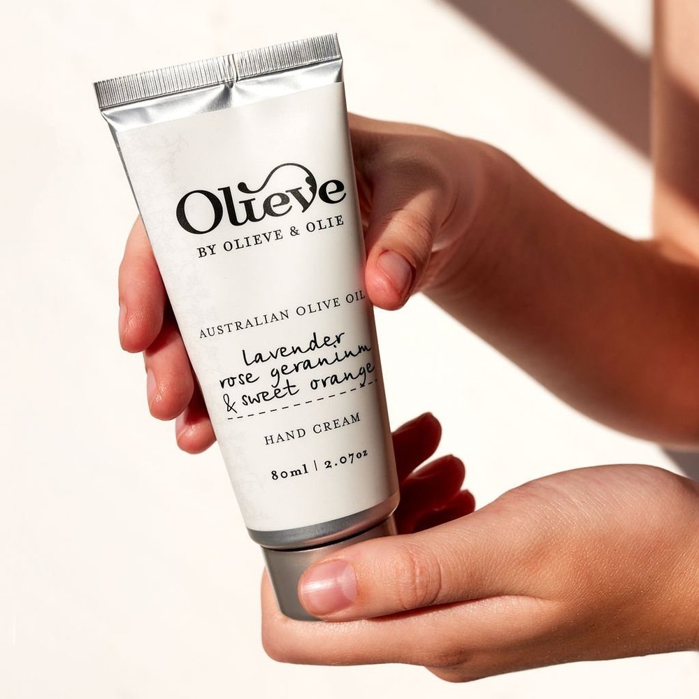 Hand Cream 80ml by Olieve & Olie - Lavender, Rose Geranium & Sweet Orange