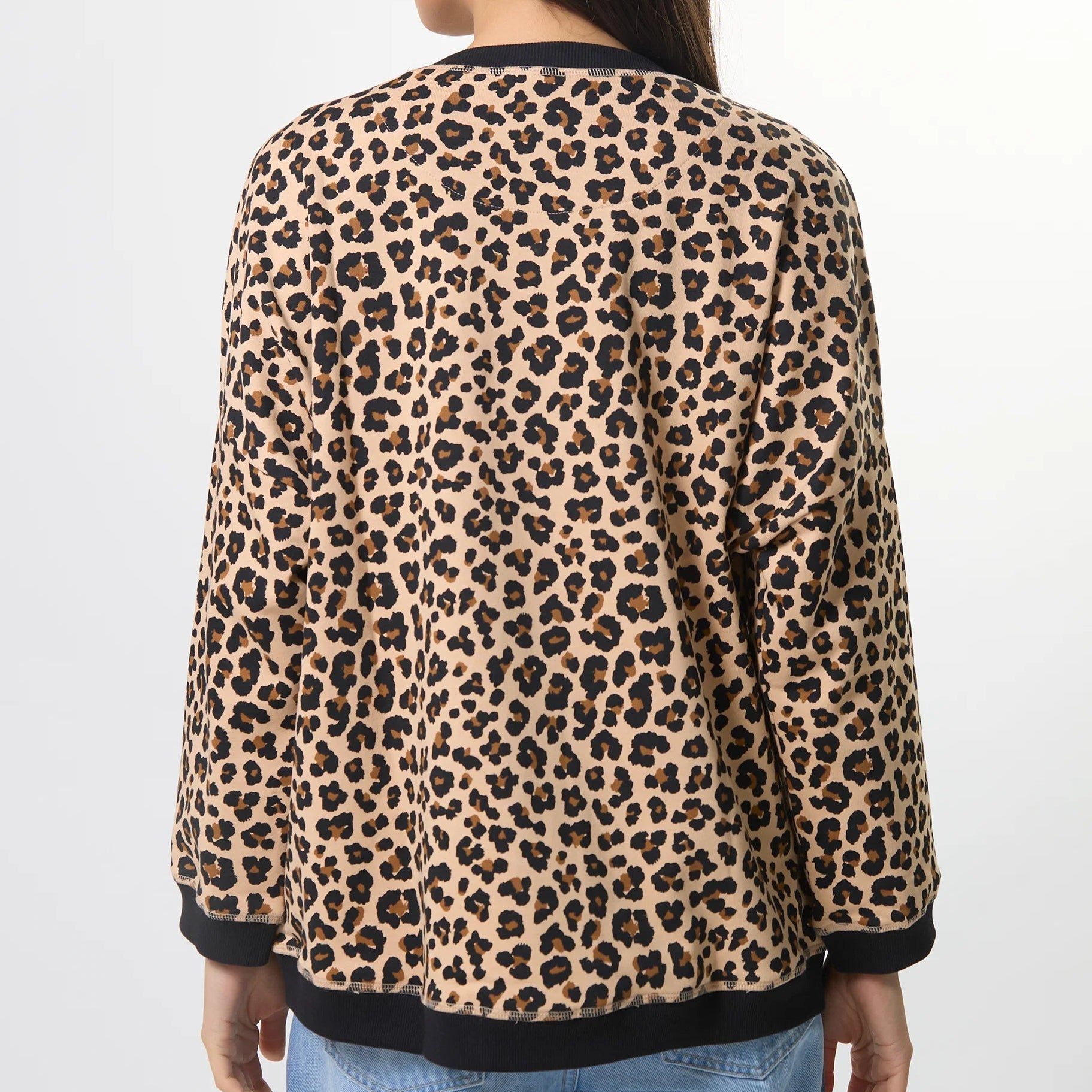 Newport Sweat - Snow Leopard by Stella + Gemma