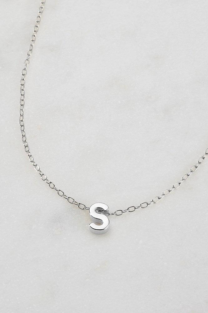 Letter Necklace S by Zafino- Silver