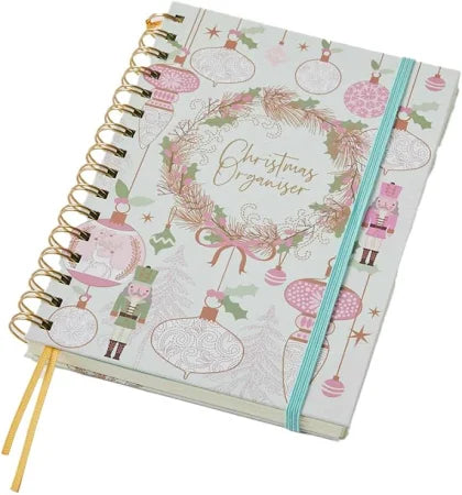 A5 Christmas Organiser by Pilbeam Living - Christmas Swirl
