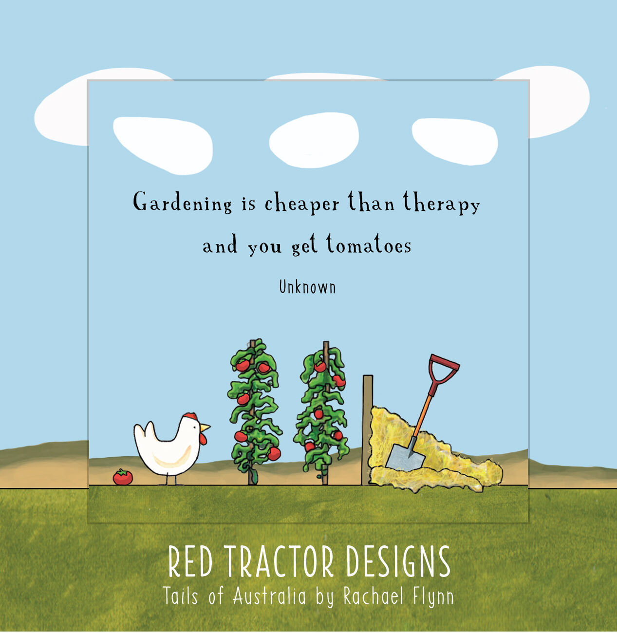 Garden Therapy Magnets by Red Tractor Ddesigns