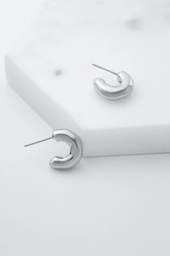 Tiana Hoop earring by Zafino- Silver