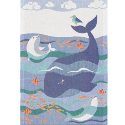 Whale Tea Towel 35x50 by   Ekelund