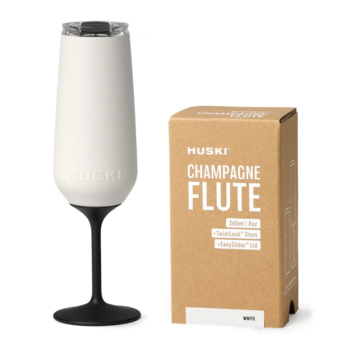 Huski Champagne Flute  - White