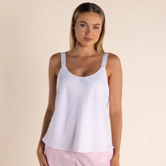 Satin Cami by Two-T's - White